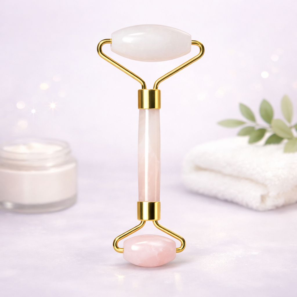 Rodillo Facial De Cuarzo Ruby Face